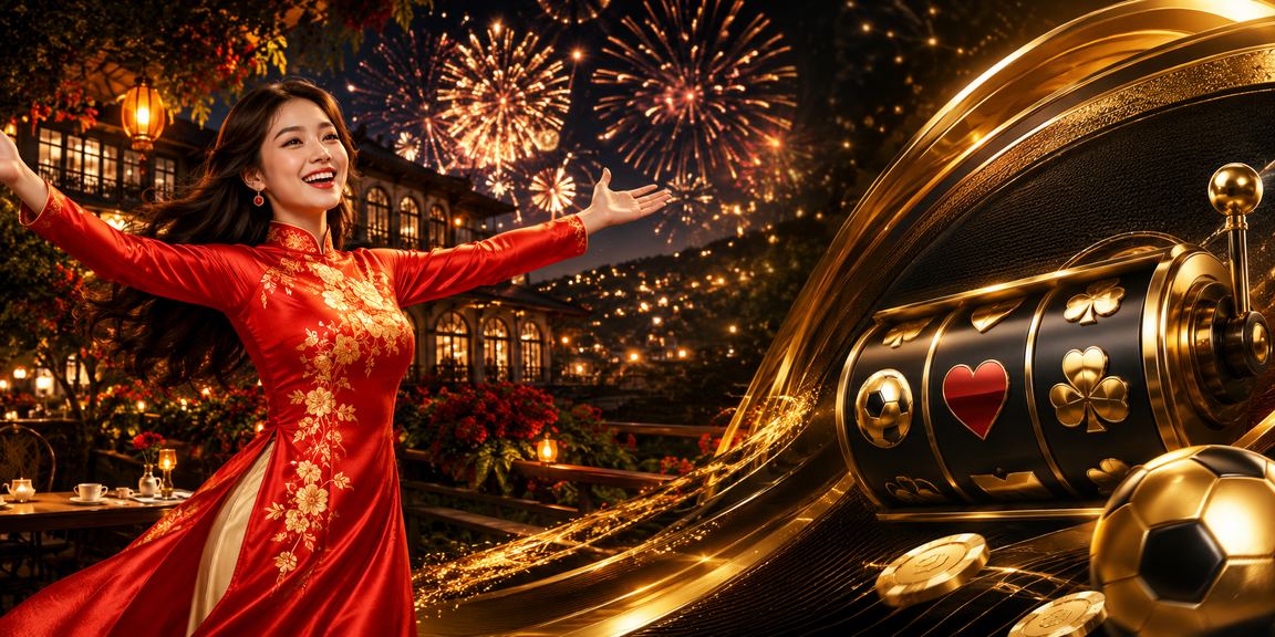 Cô gái mặc áo dài tại Đà Lạt chơi slot game trên điện thoại Android